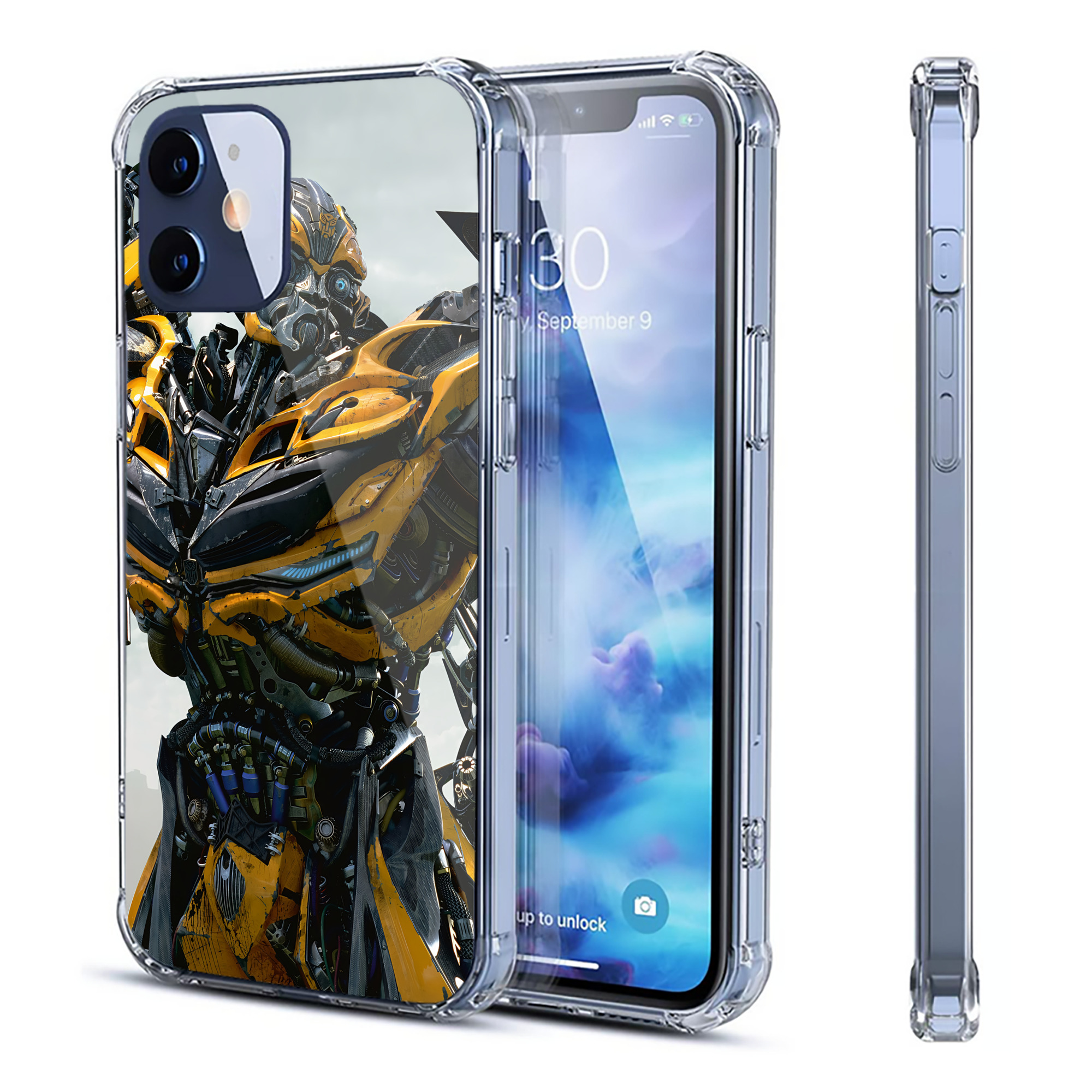 （画像用） Transformers トランスフォーマー 【iPhone 12シリーズ対応】透明スマホケース（クリアソフトケース）